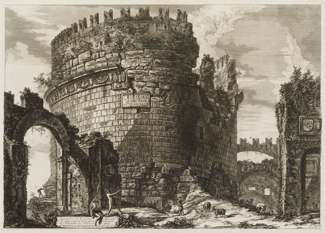 piranesi tomb caecilia metella