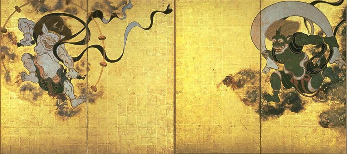 wind god thunder god tawaraya sotatsu