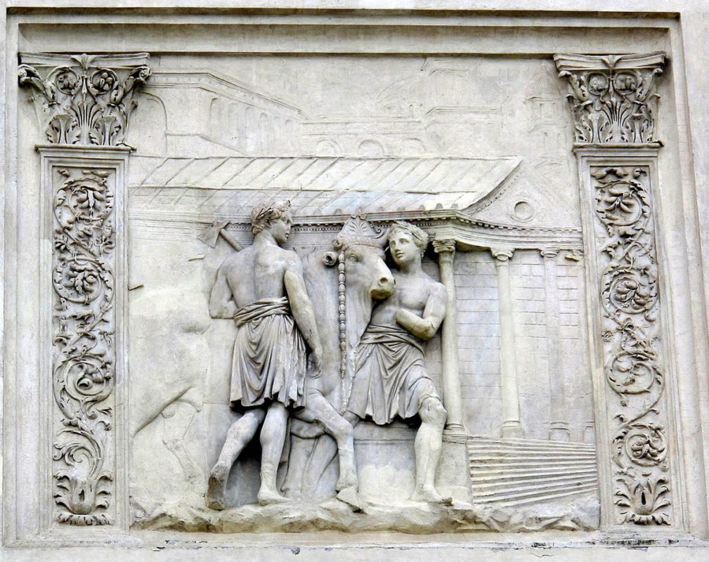 marble relief temple of cybele