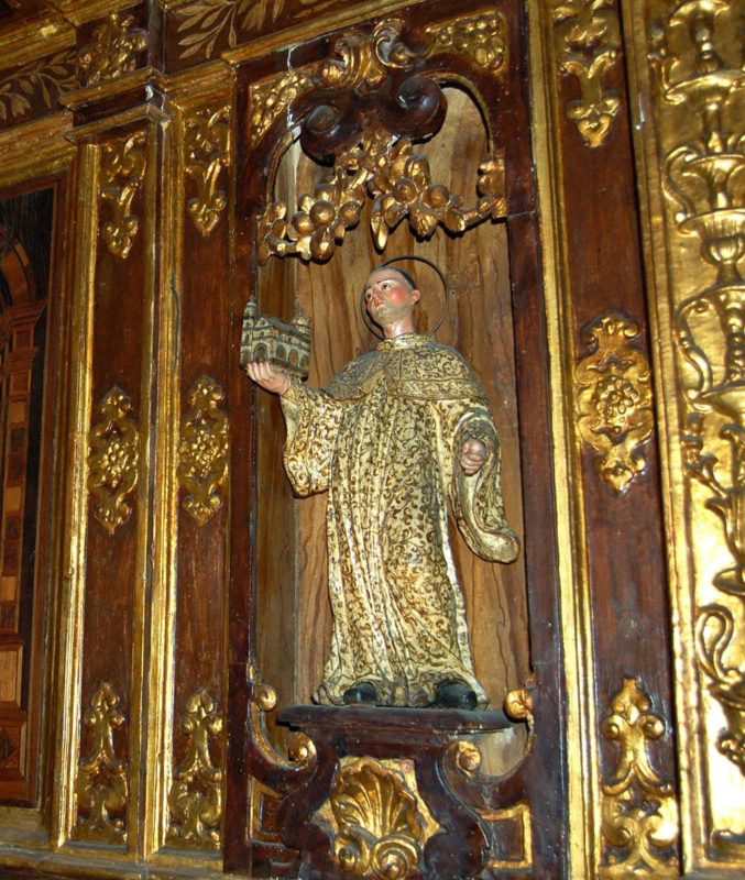 wooden inlay vasari sacristy