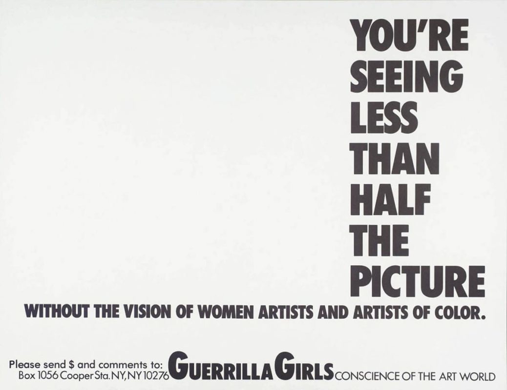 less than half guerrilla girls