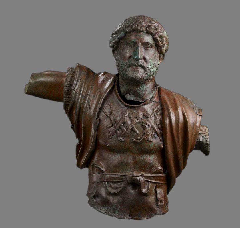 bronze statue emperor hadrian