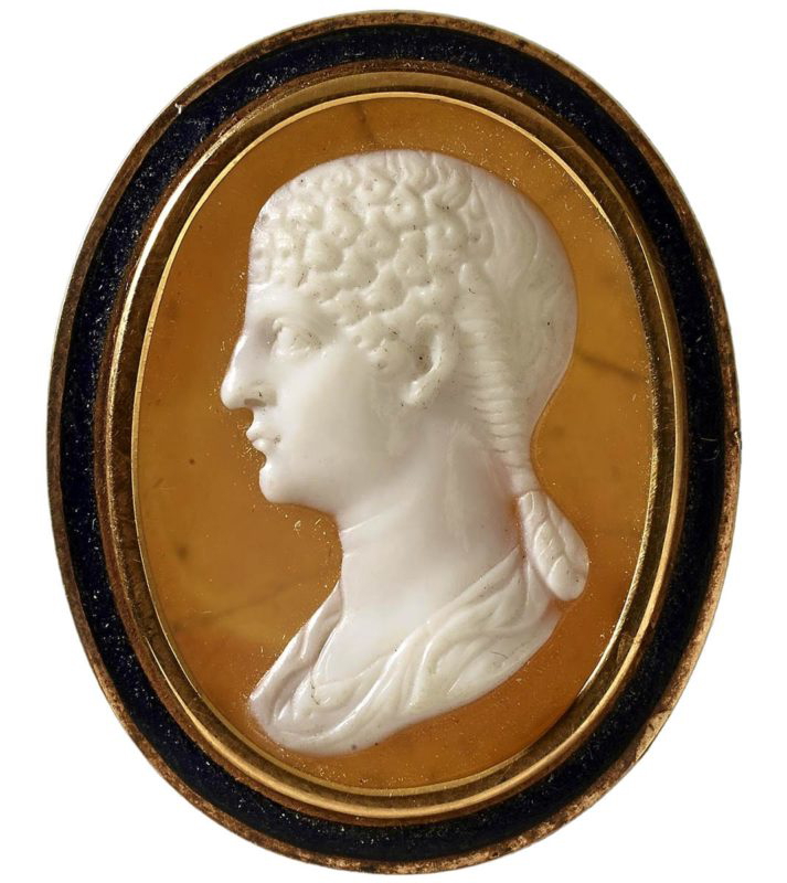 sardonyx cameo portrait agrippina the younger