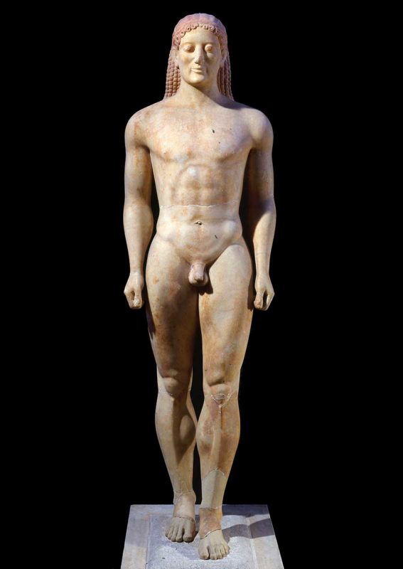 marble statue funerary kouros