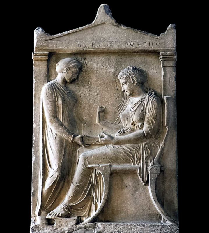 ancient greece grave stele
