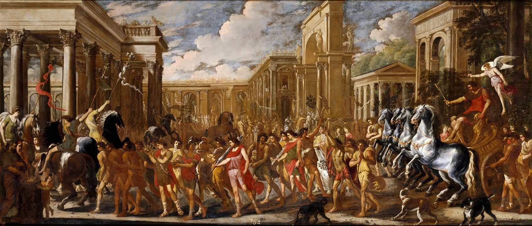 vespasian triumphal entry in rome