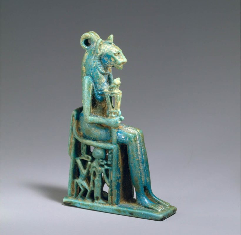 amulet lion headed goddess