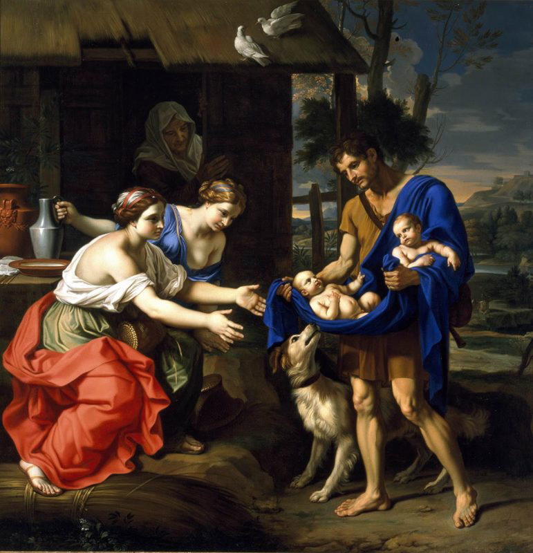 shepherd faustulus romulus remus nicolas mignard