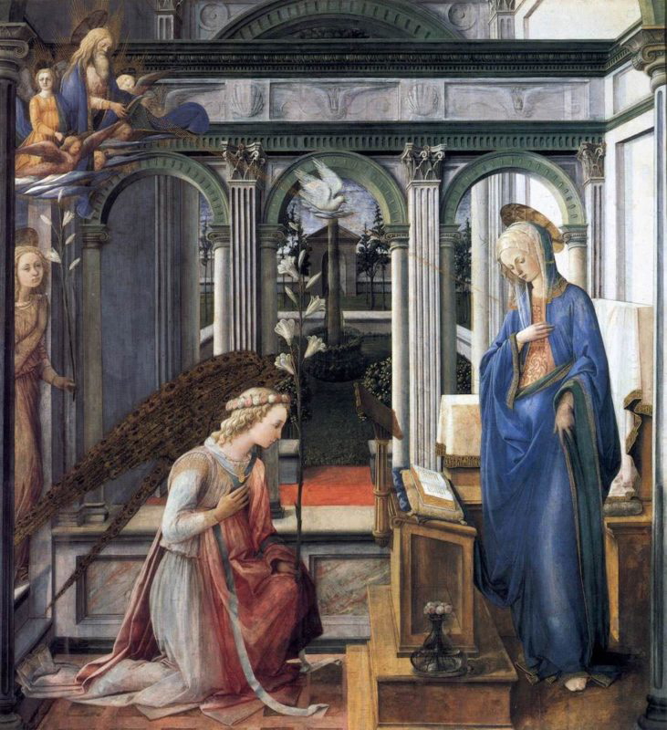 the annunciation filippo lippi