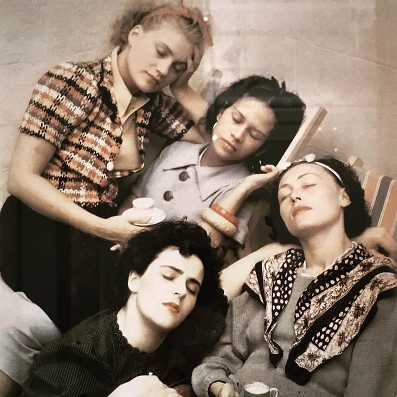four women asleep roland penrose