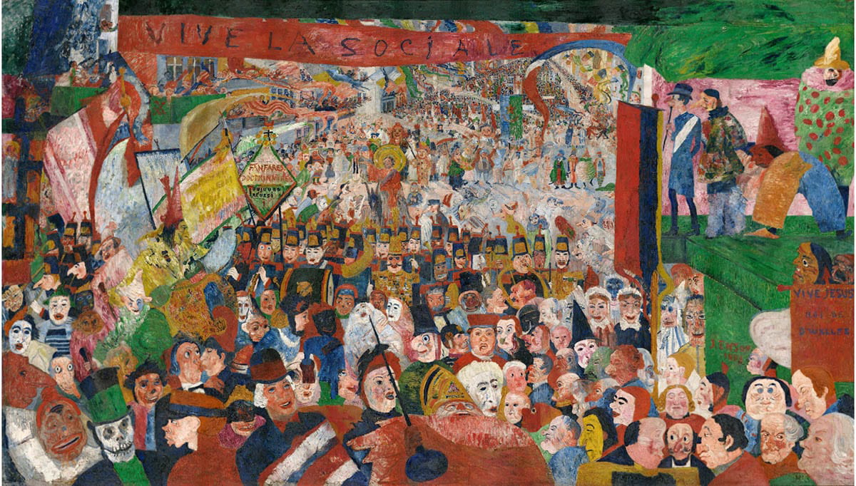 christ entry into brussels james ensor