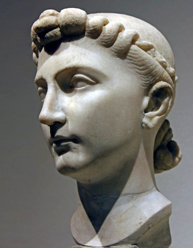 julia the elder marble portrait head