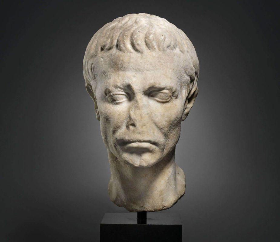 julius caesar marble head