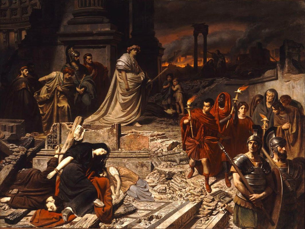nero walks rome cinders karl theodor von piloty