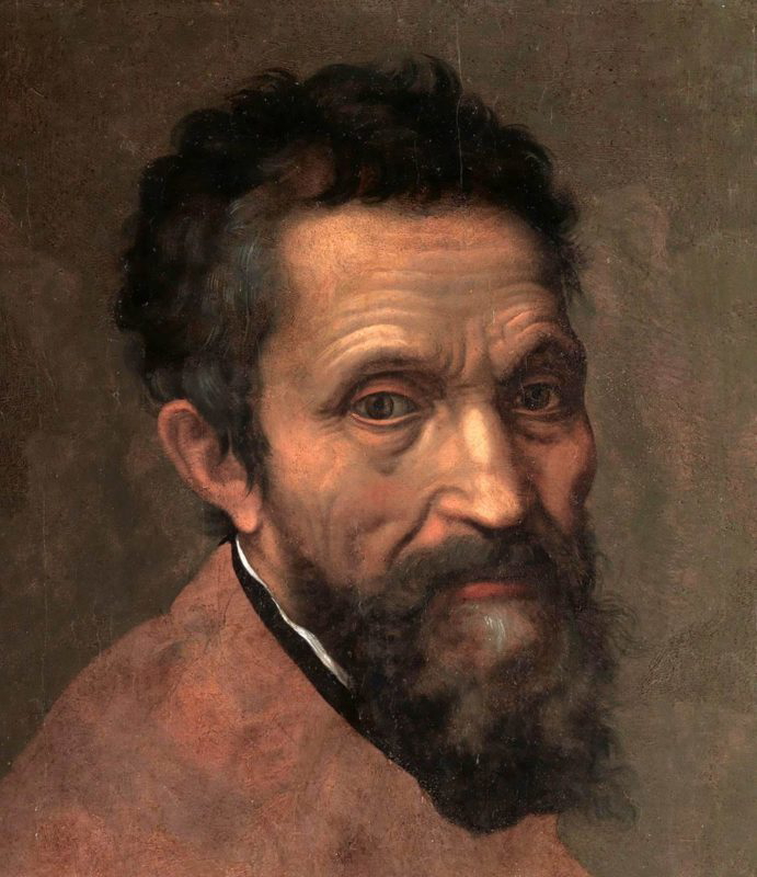 detail portrait michelangelo buonarroti