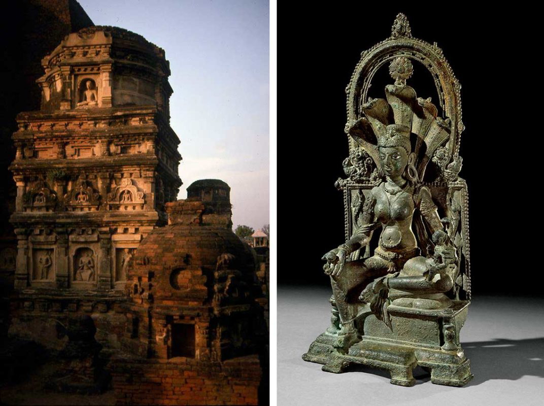 nalanda stupa monastery manasa snake goddess