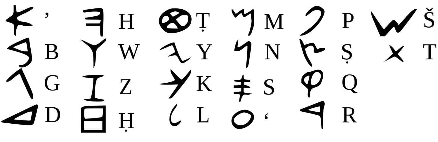 phoenician alphabet latin letters
