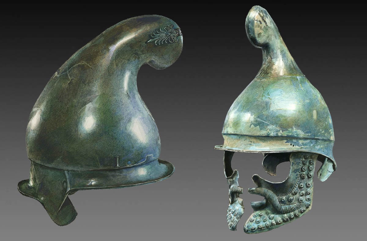 phrygian ancient greek helmet