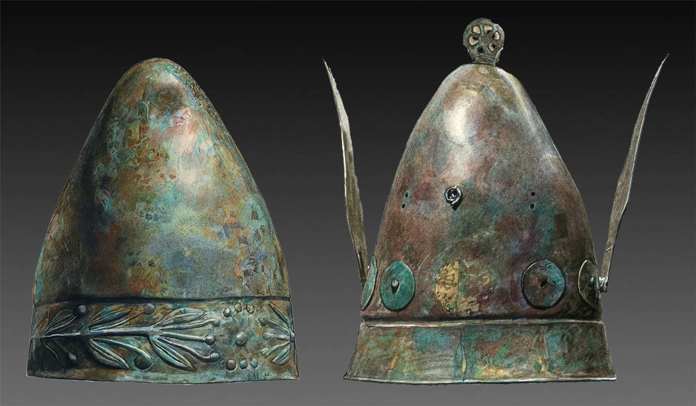 pilos ancient greek helmet