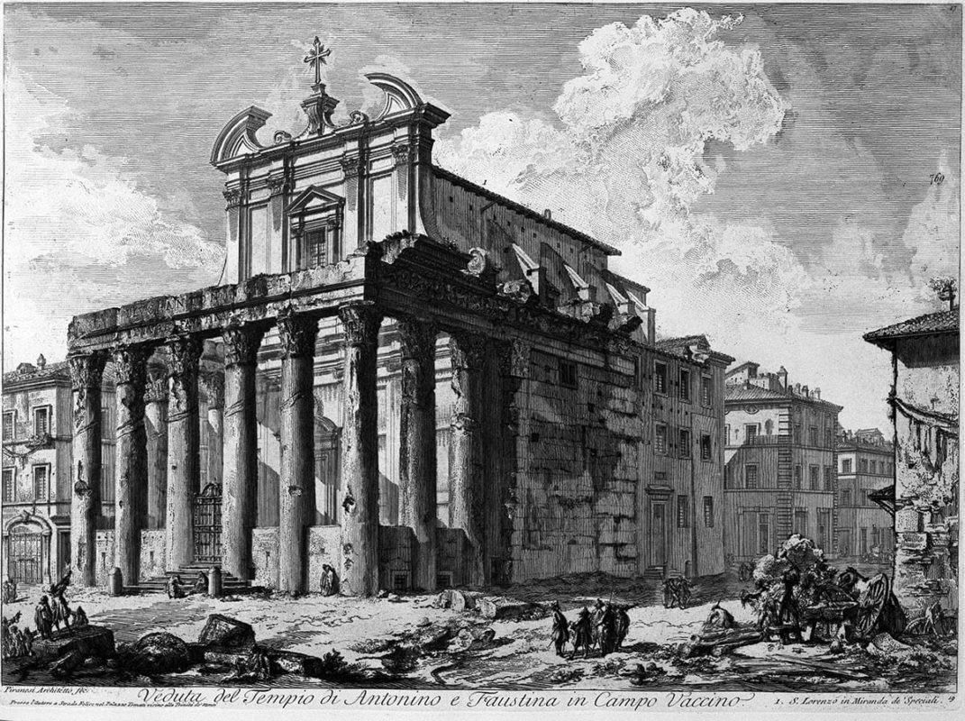 temple antoninus pius faustina roman forum