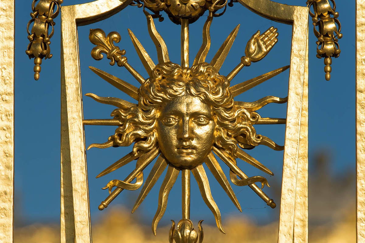 sun king gate detail versailles
