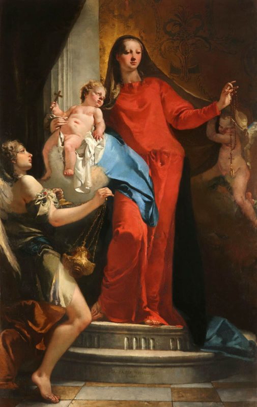 madonna of the rosary giovanni batista tiepolo