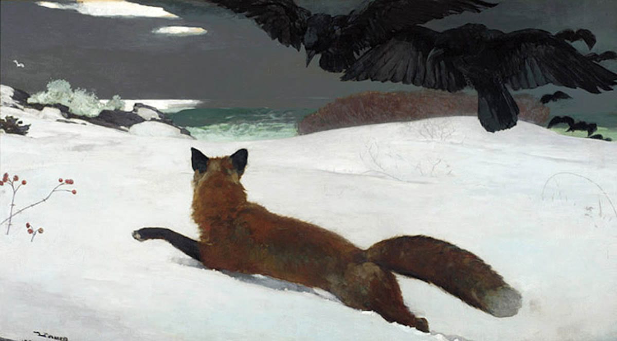 fox hunt painting winslow homer