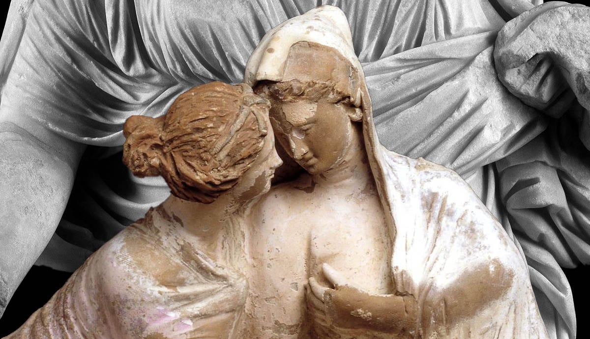 greco roman sculpture demeter persephone