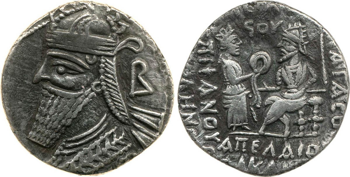 tetradrachm portrait vologases 