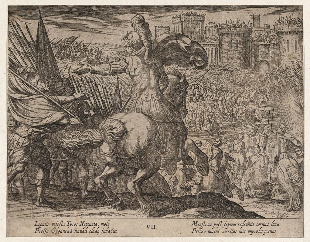 alexander attacking tyre sea antonio tempesta