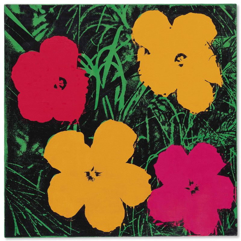 flowers andy warhol