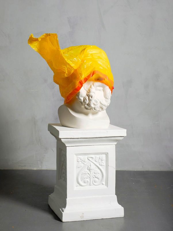yellow plastic white background anna shvets