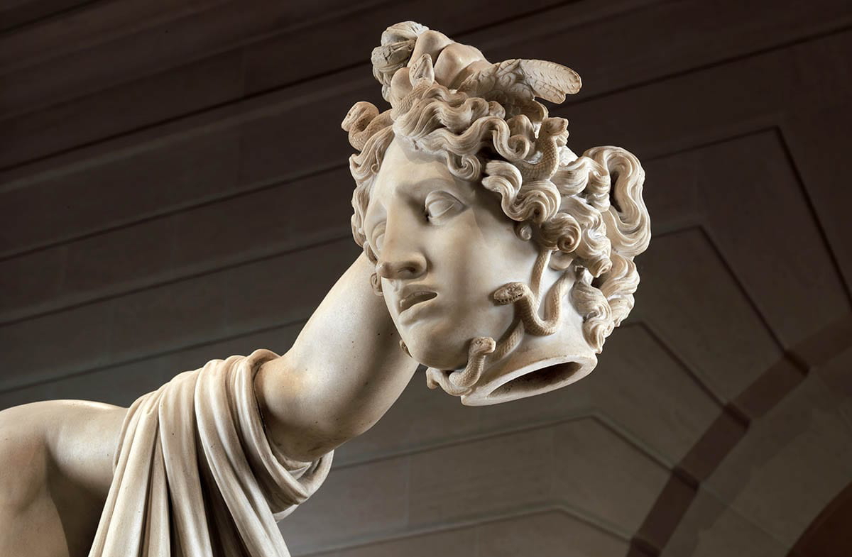 antonio canova detail medusa