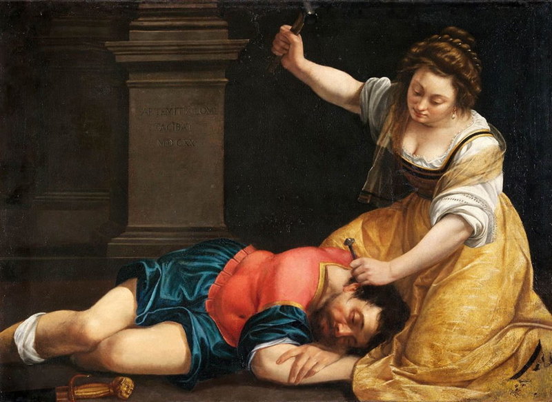 jael and sisera artemisia gentileschi