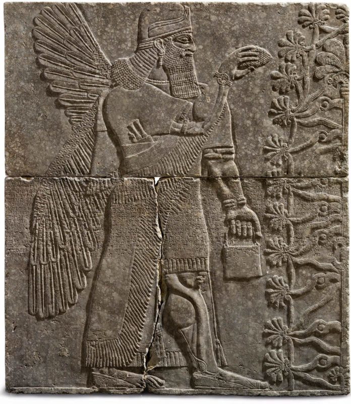 assyrian stone relief