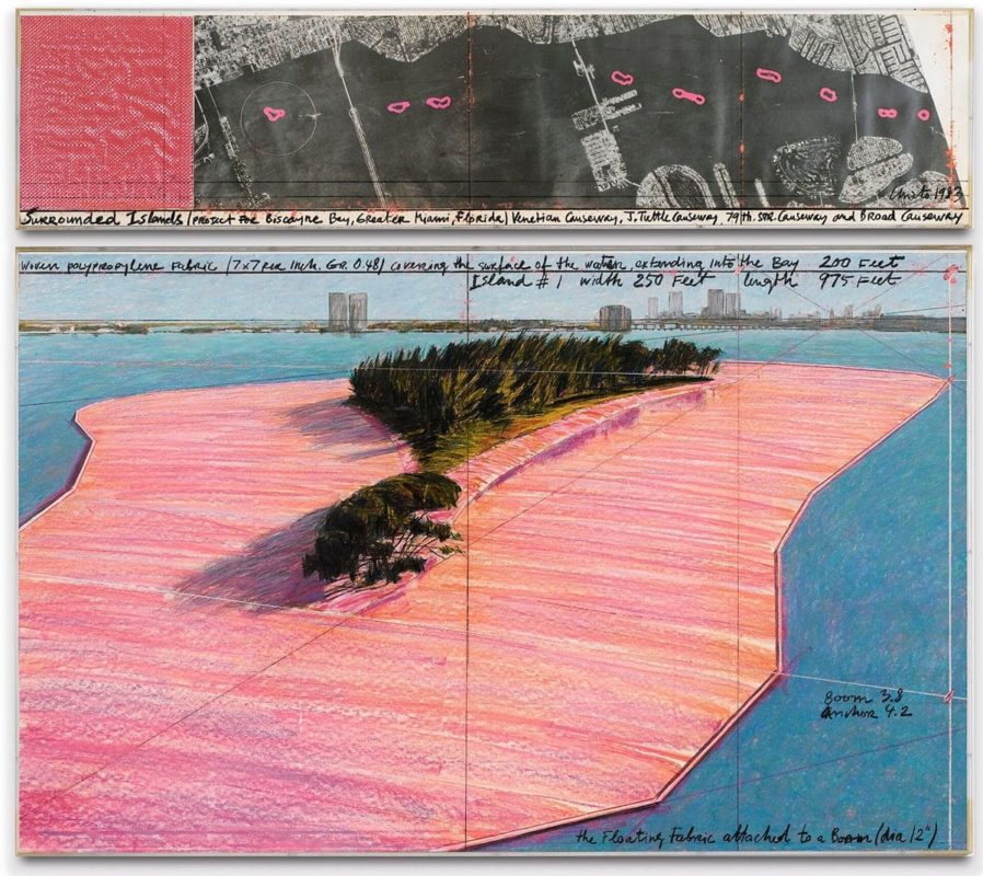 surrounded islands drawing christo