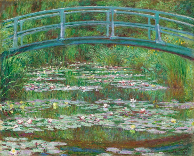 japanese footbridge claude monet