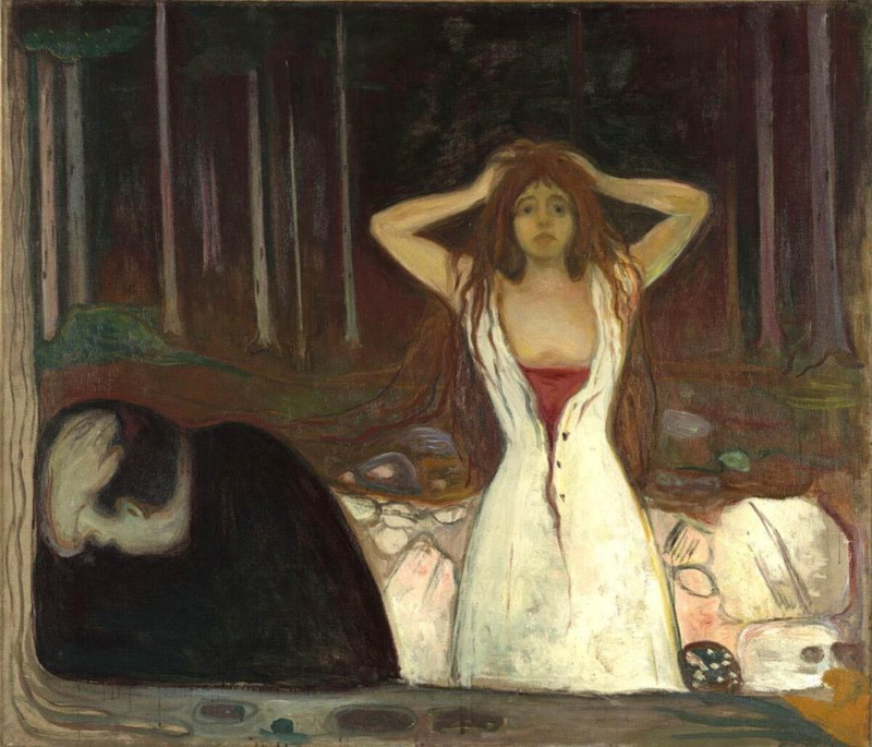 ashes edvard munch painting