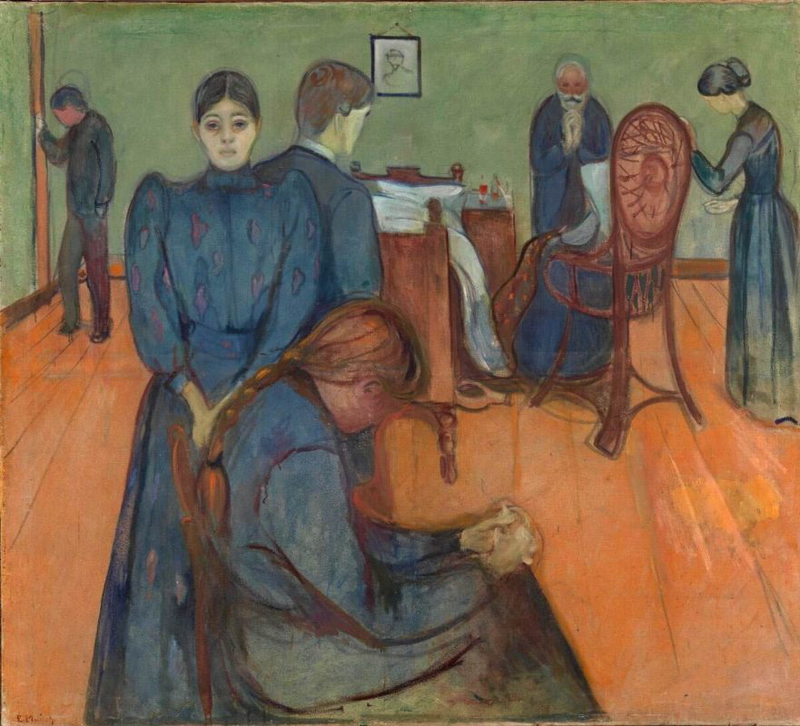 death in the sickroom edvard munch
