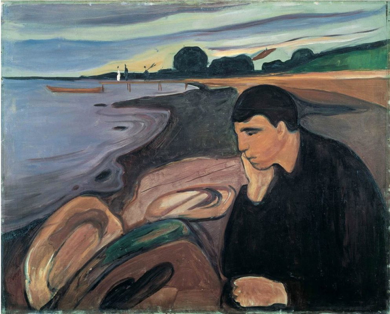 melancholy painting edvard munch