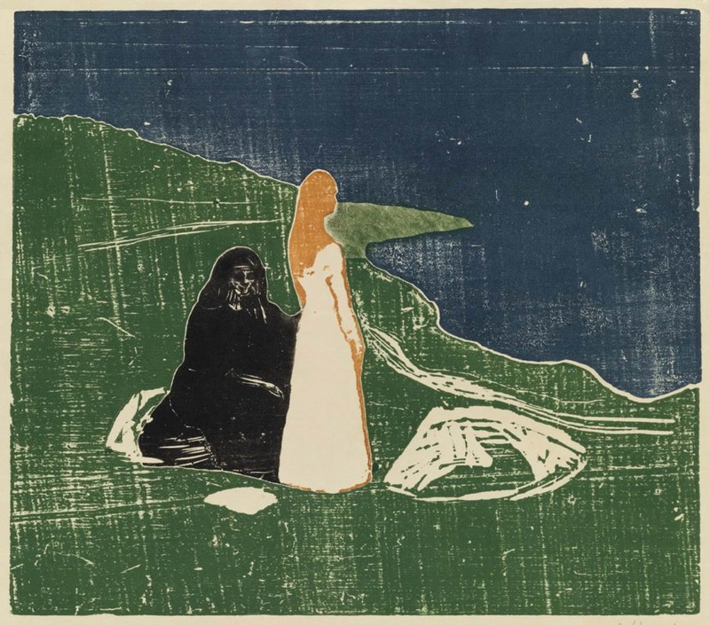 two women on shore edvard munch