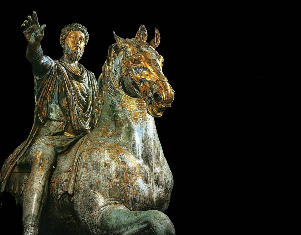 bronze equestrian marcus aurelius