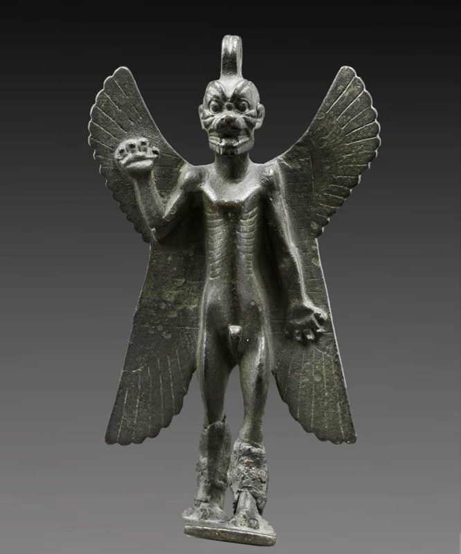 bronze statuette assyrian pazuzu