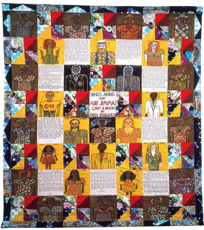 faith ringgold whos afraid aunt jemima