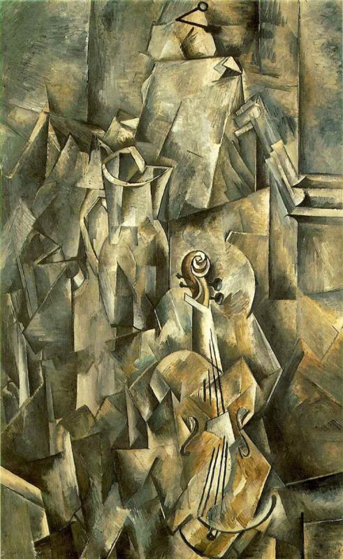 violin and pitcher george braque