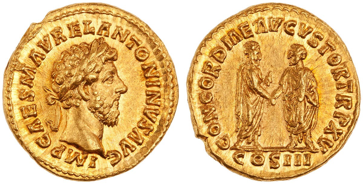 gold aureus marcus aurelius