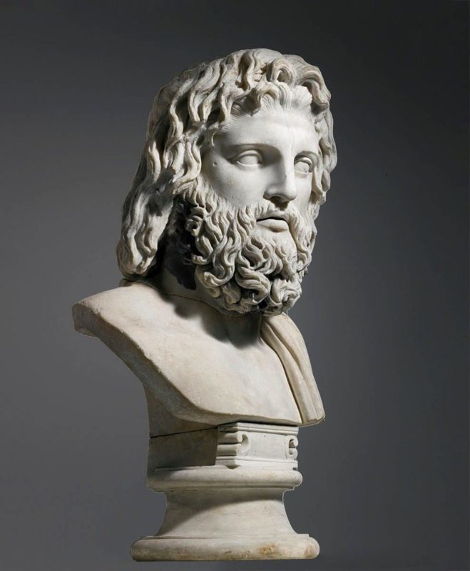 asclepius marble bust imperial rome
