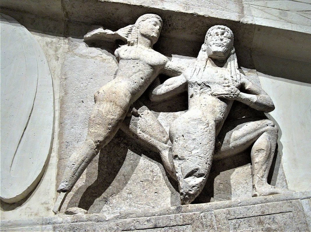 pediment temple of artemis