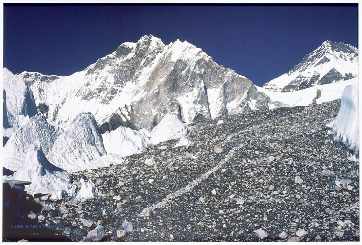 line in himalayas richard long