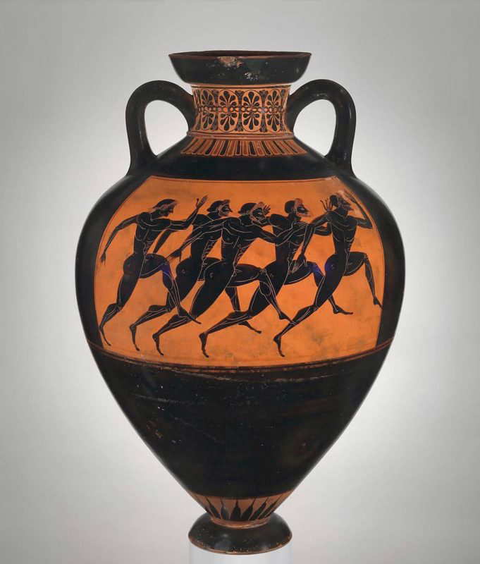 terracotta panathenaic amphora